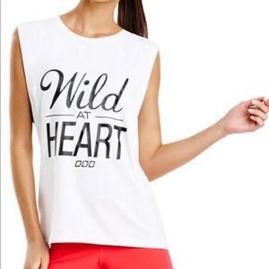 Lorna Jane athletic shirt with open back design